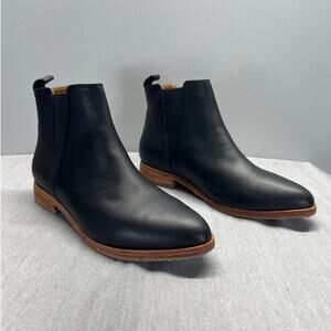Nisolo Eva Everyday Chelsea Boot Leather Black Women Size 9.5.